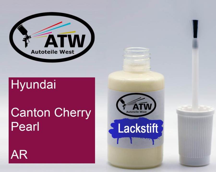 Hyundai, Canton Cherry Pearl, AR: 20ml Lackstift, von ATW Autoteile West.